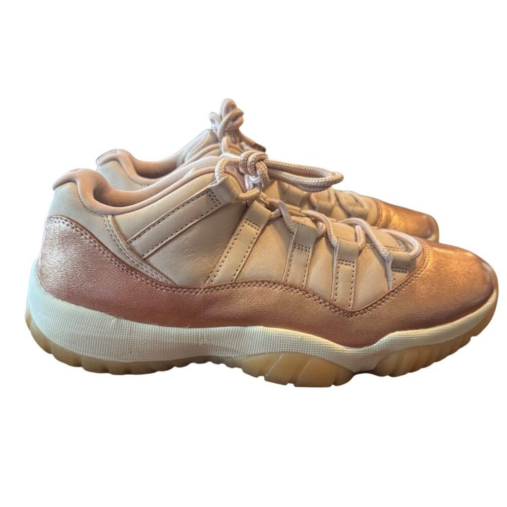 Air Jordan 11 Retro Low Rose Gold Women's Size 9 Sneakers